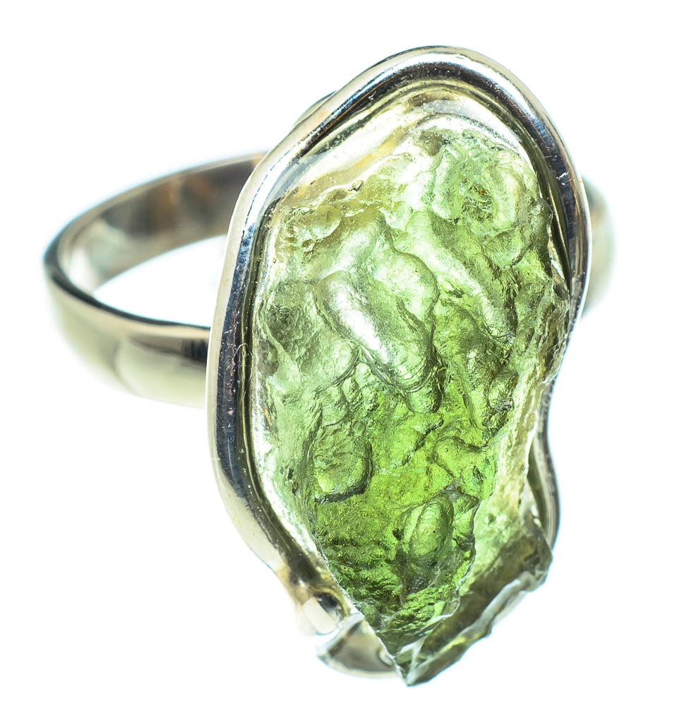 Czech Moldavite Rings handcrafted by Anasilvercos - RING58083