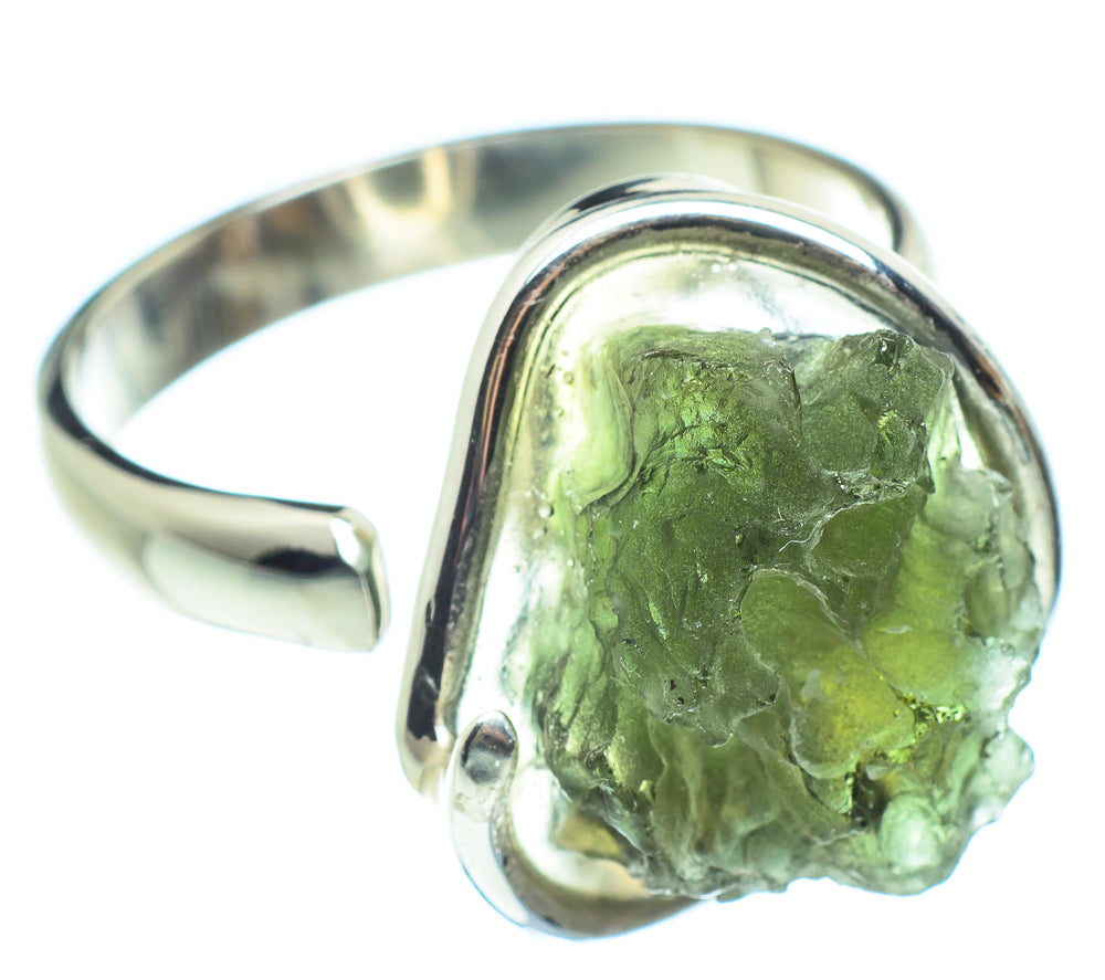Czech Moldavite Rings handcrafted by Anasilvercos - RING58085