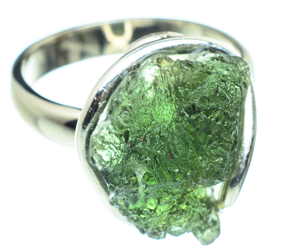Czech Moldavite Rings handcrafted by Anasilvercos - RING58087