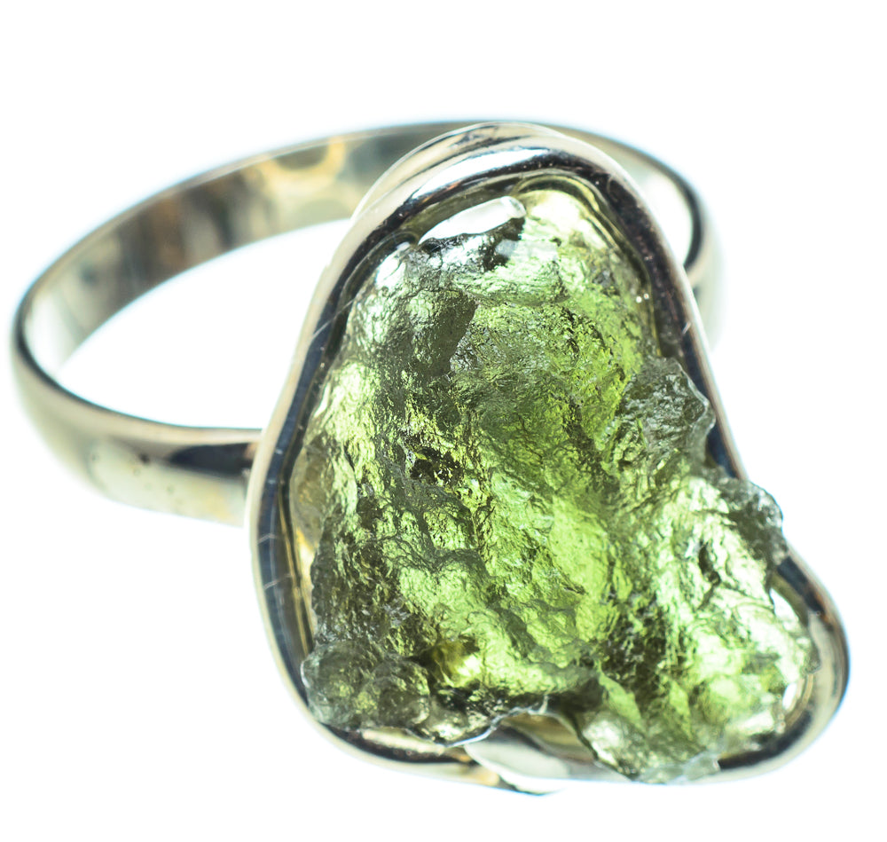 Czech Moldavite Rings handcrafted by Anasilvercos - RING58088