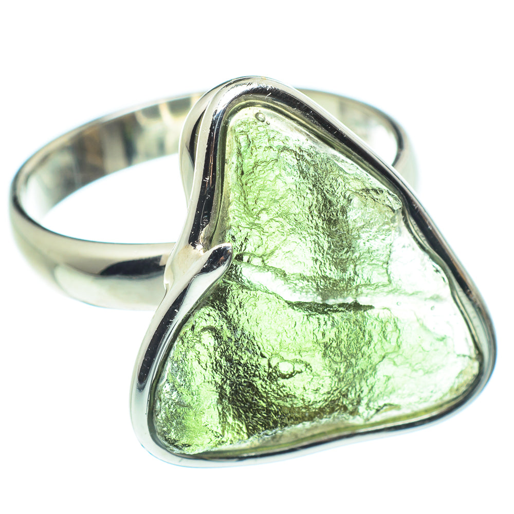 Czech Moldavite Rings handcrafted by Anasilvercos - RING58089