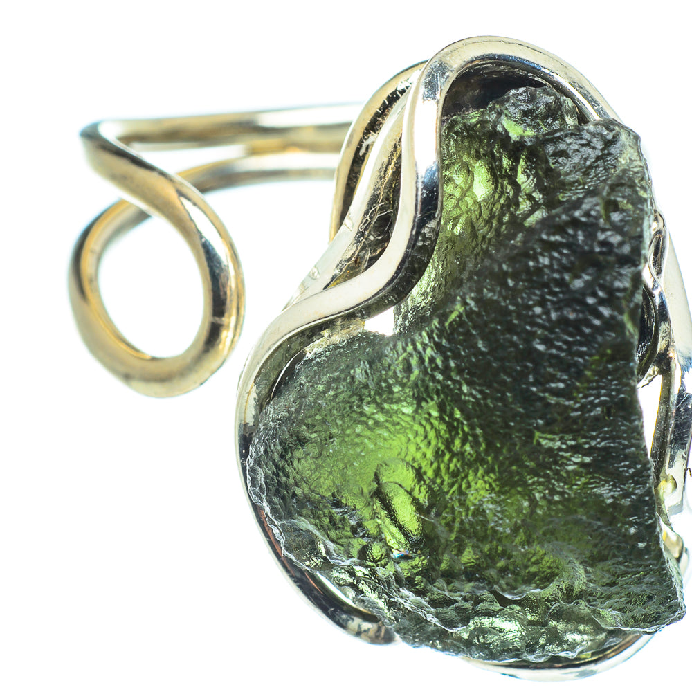 Czech Moldavite Rings handcrafted by Anasilvercos - RING58090