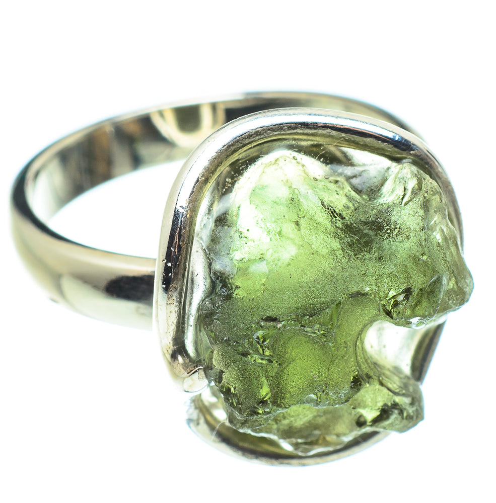 Czech Moldavite Rings handcrafted by Anasilvercos - RING58096
