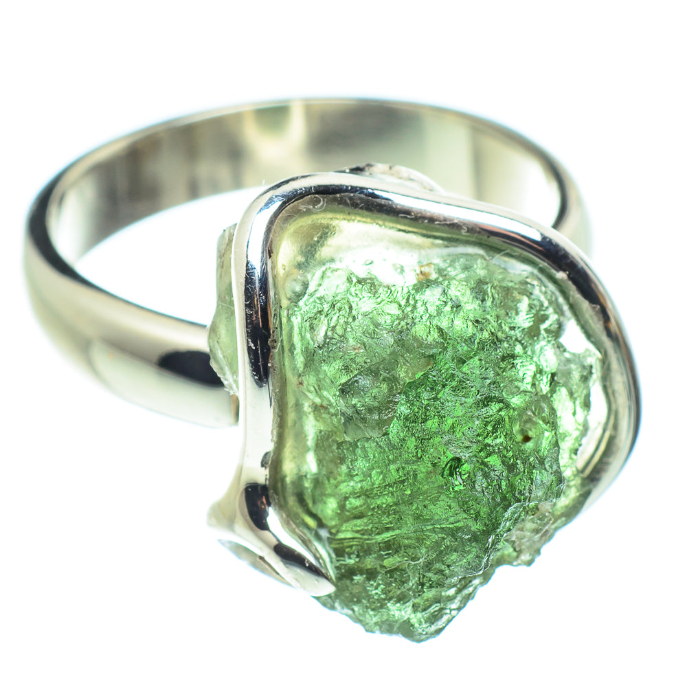 Czech Moldavite Rings handcrafted by Anasilvercos - RING58097