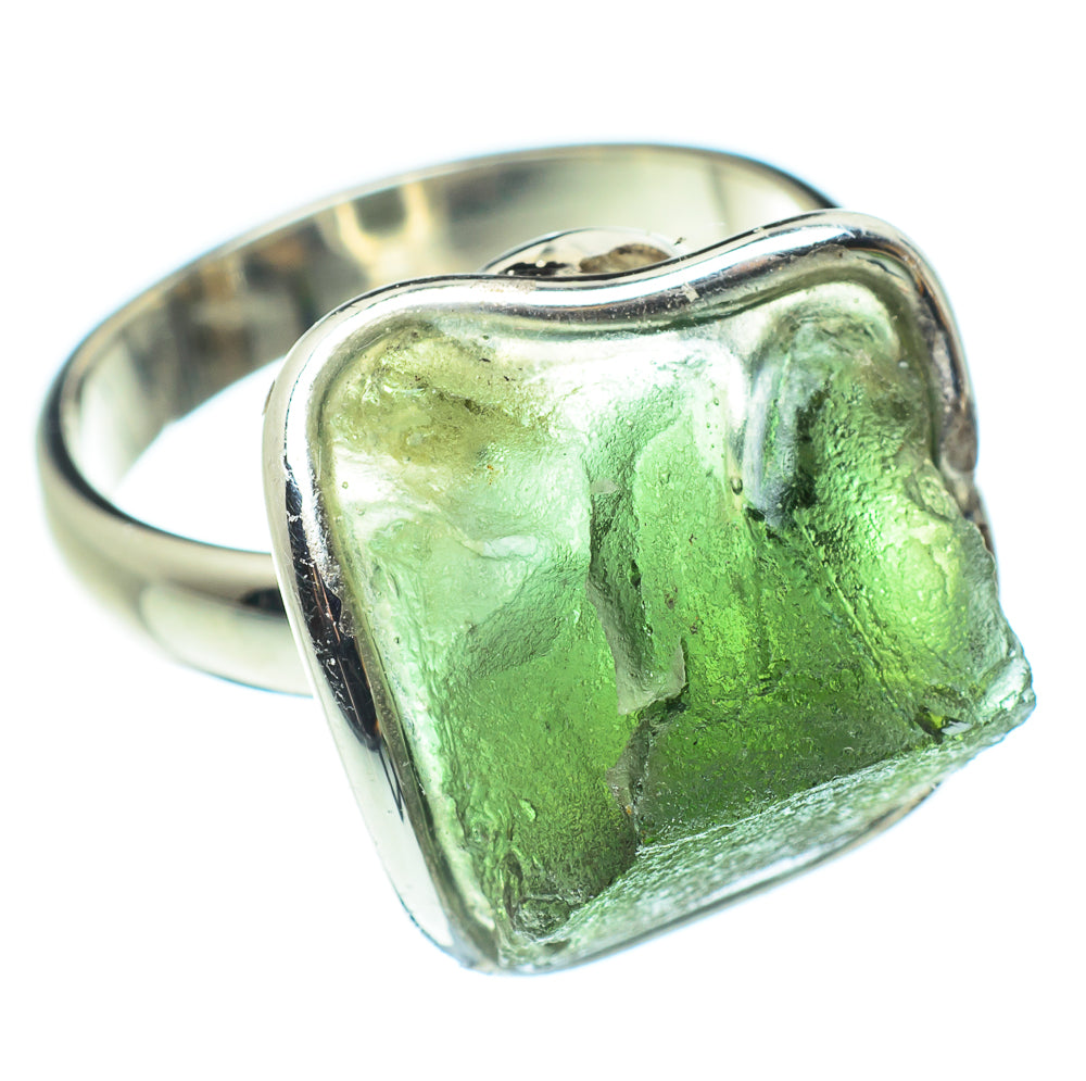 Czech Moldavite Rings handcrafted by Anasilvercos - RING58099