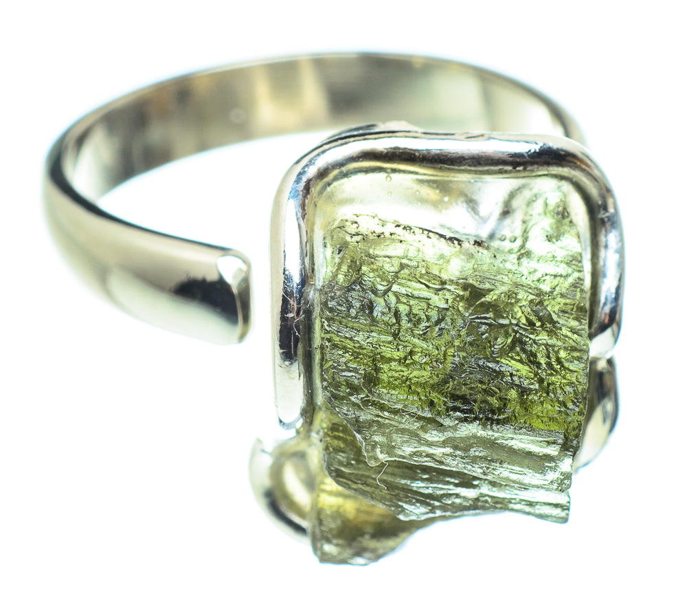 Czech Moldavite Rings handcrafted by Anasilvercos - RING58100