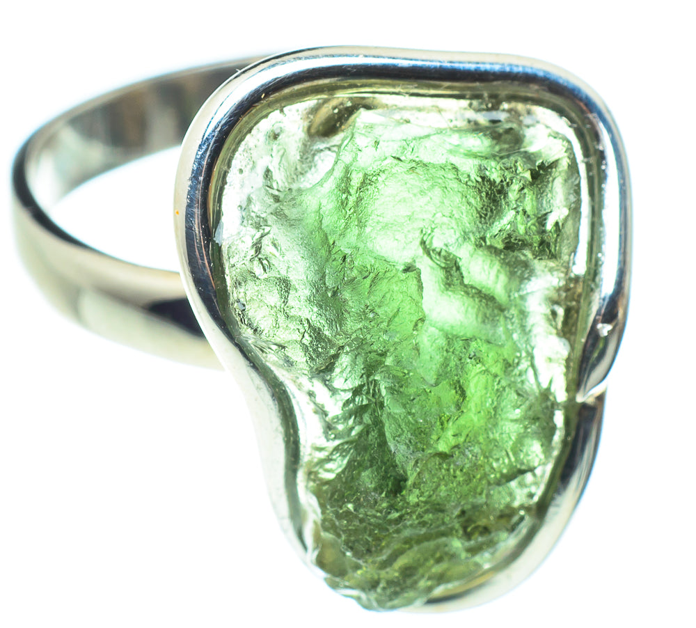 Czech Moldavite Rings handcrafted by Anasilvercos - RING58101