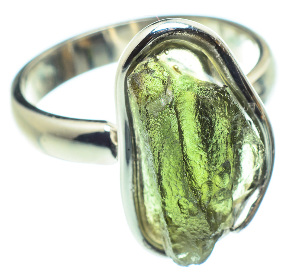 Czech Moldavite Rings handcrafted by Anasilvercos - RING58103