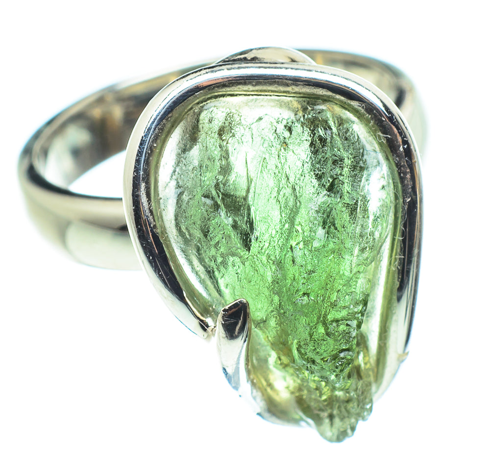 Czech Moldavite Rings handcrafted by Anasilvercos - RING58105