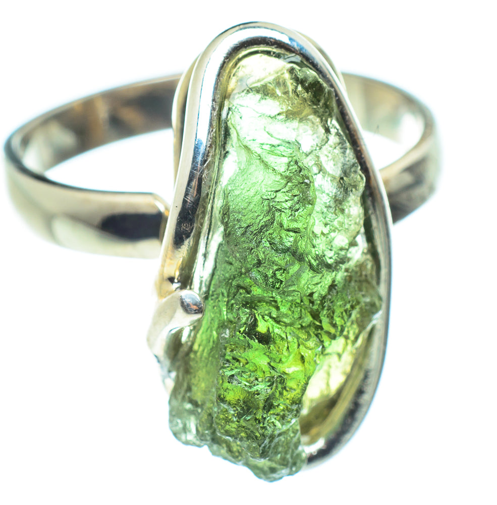 Czech Moldavite Rings handcrafted by Anasilvercos - RING58106