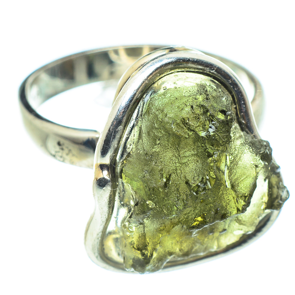 Czech Moldavite Rings handcrafted by Anasilvercos - RING58110