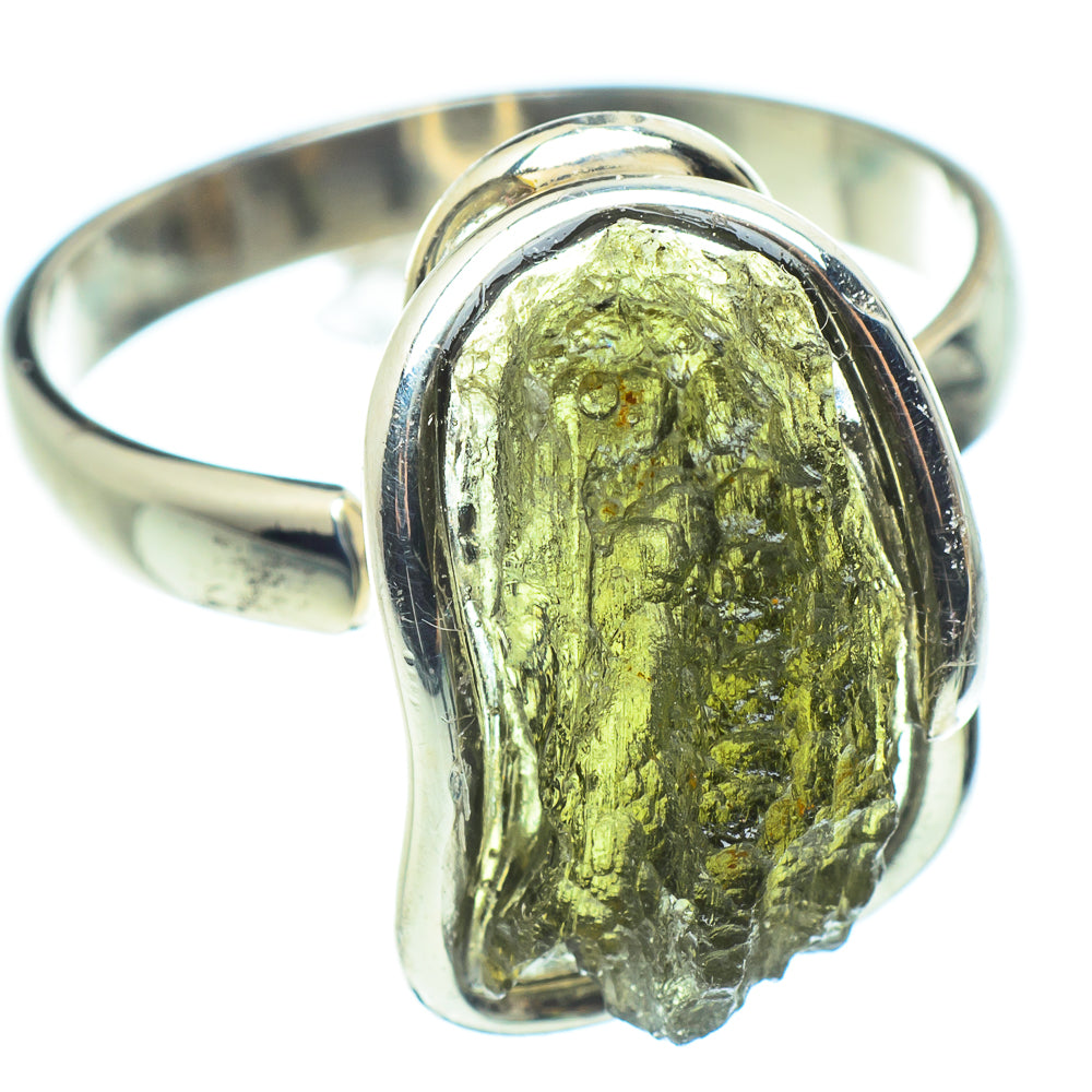 Czech Moldavite Rings handcrafted by Anasilvercos - RING58112