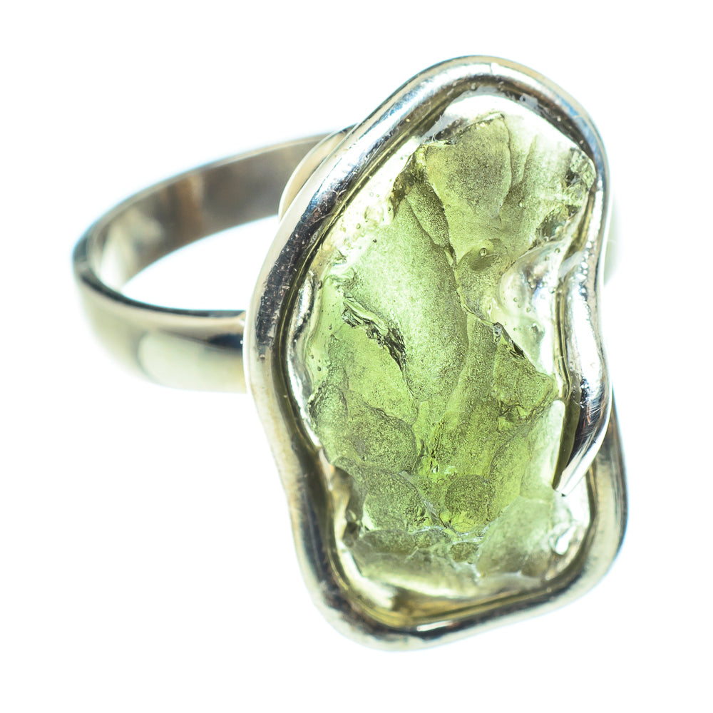 Czech Moldavite Rings handcrafted by Anasilvercos - RING58113