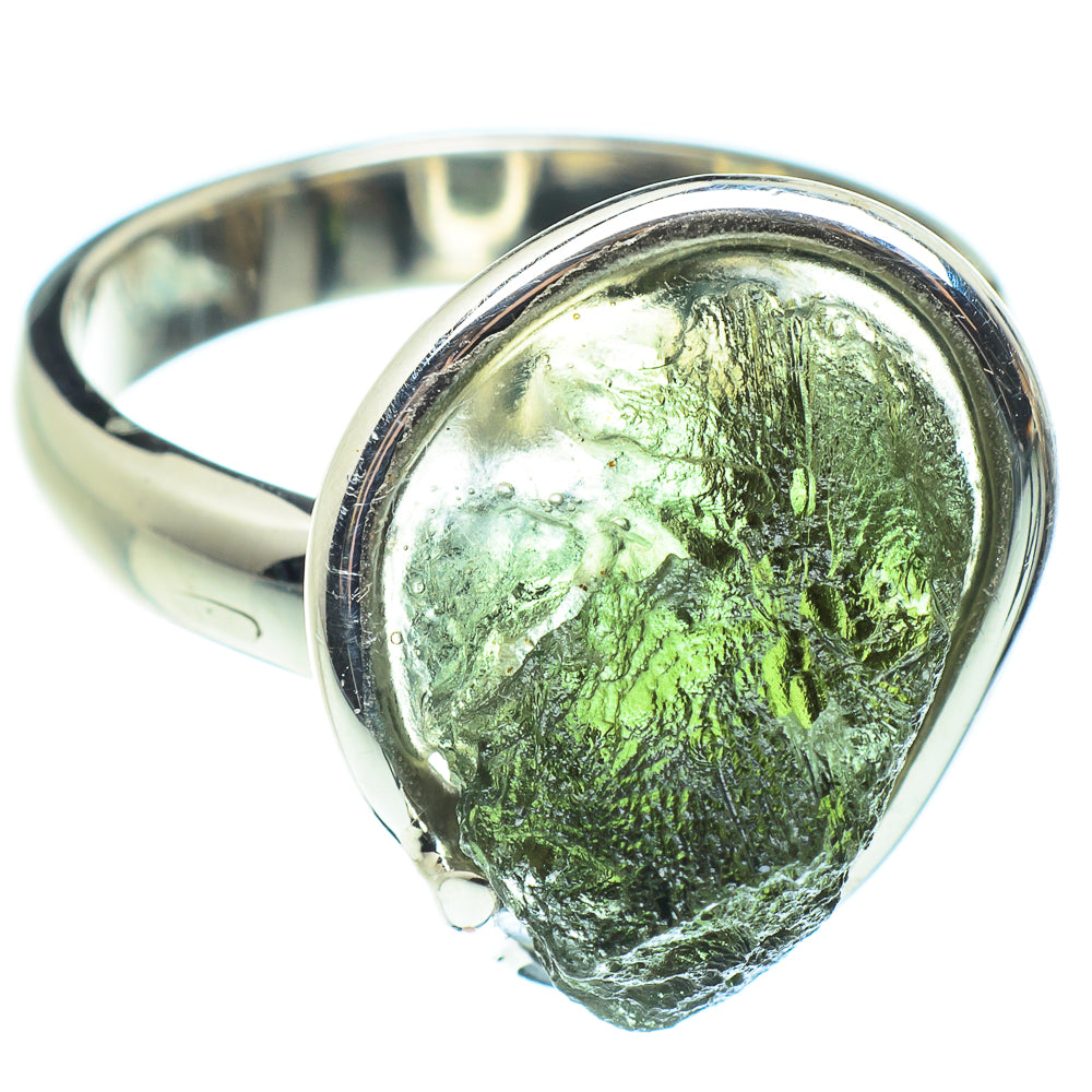 Czech Moldavite Rings handcrafted by Anasilvercos - RING58114