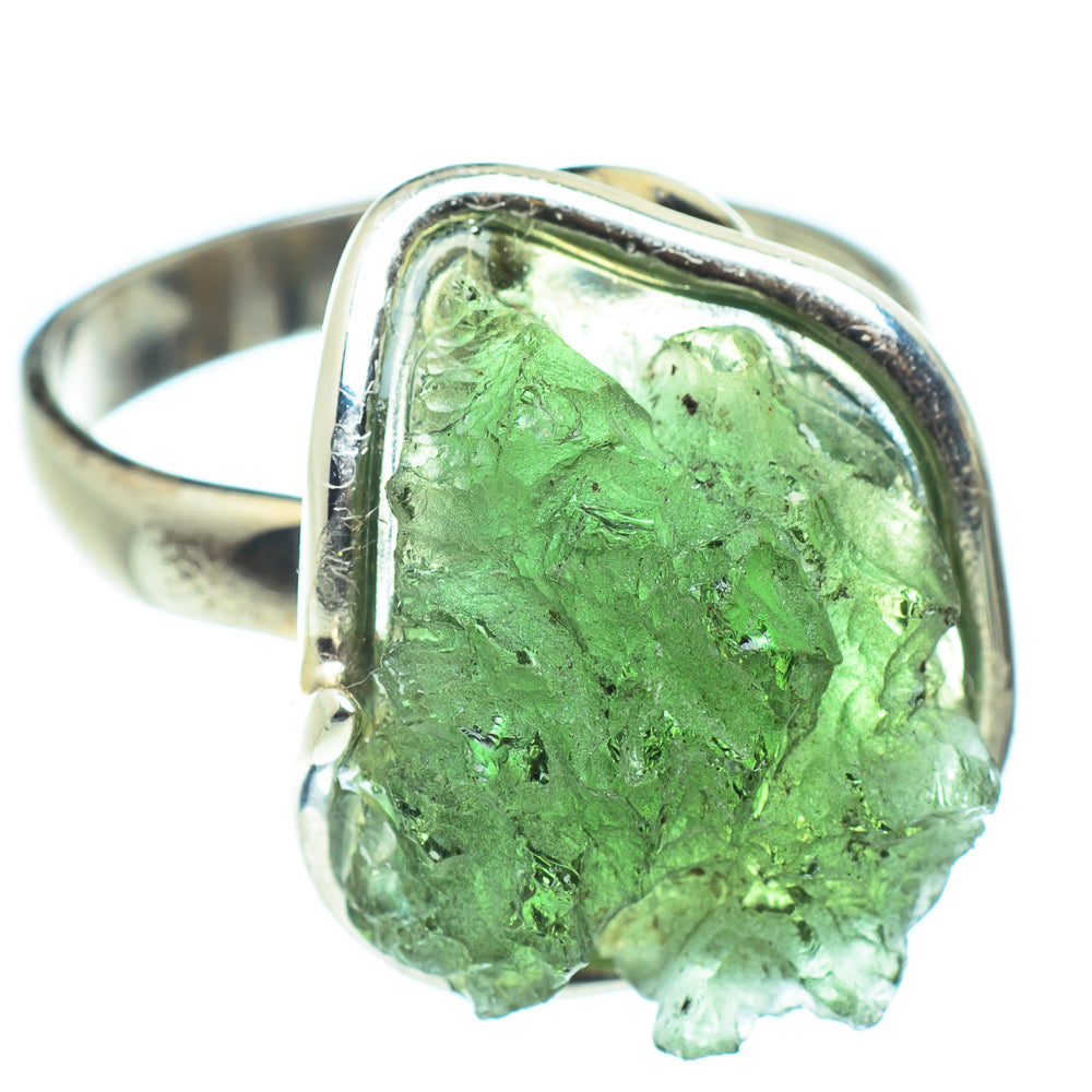 Czech Moldavite Rings handcrafted by Anasilvercos - RING58120