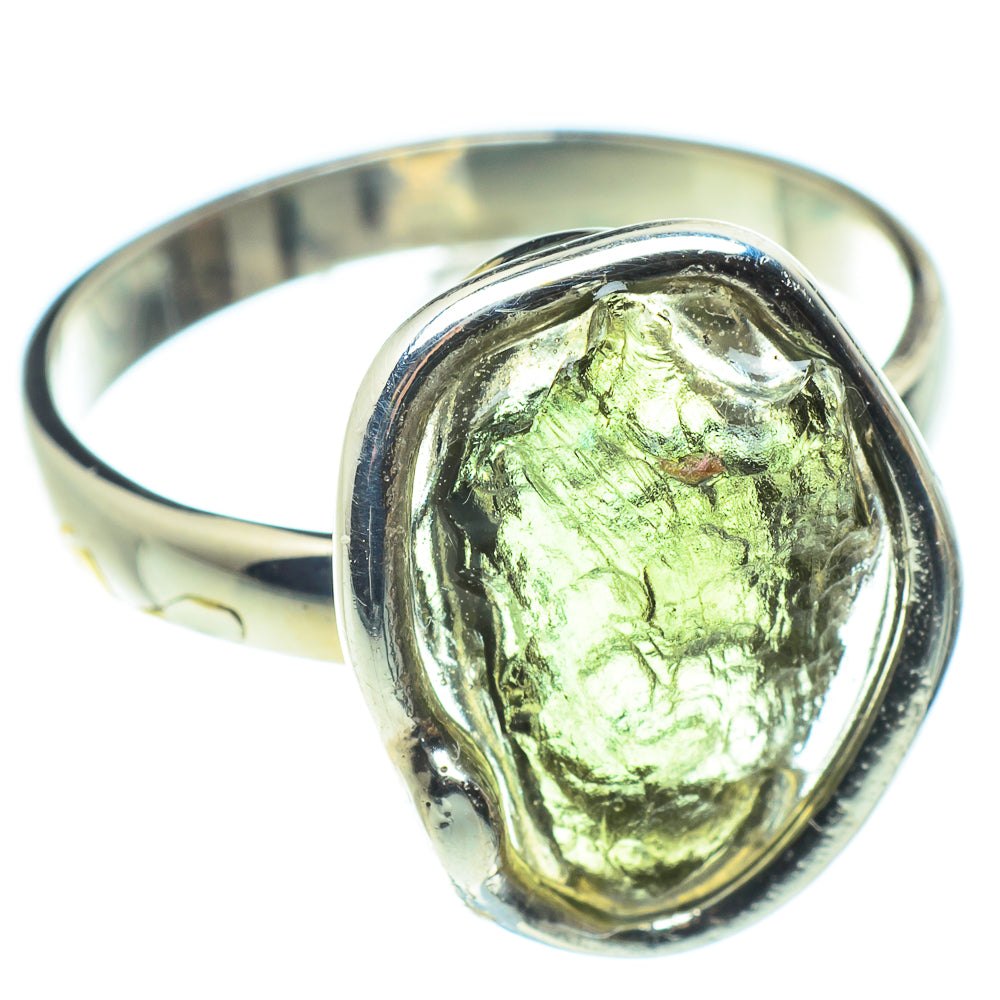 Czech Moldavite Rings handcrafted by Anasilvercos - RING58121