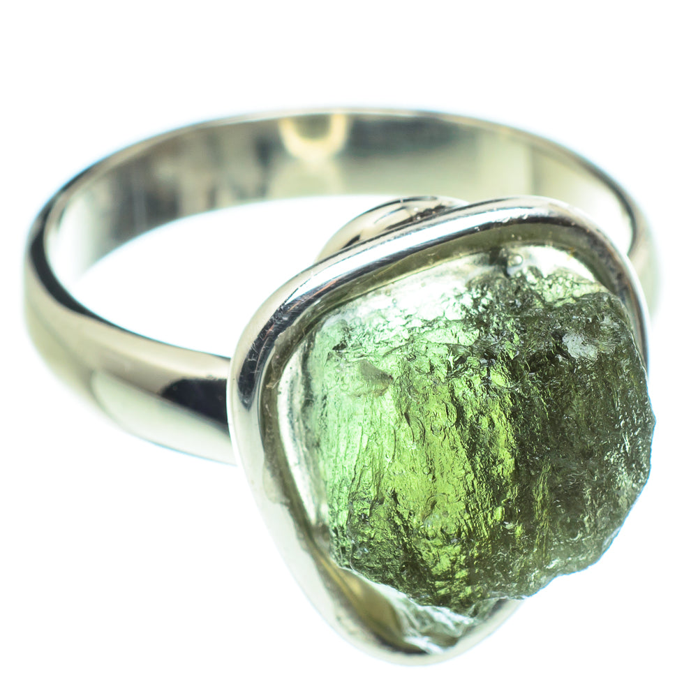 Czech Moldavite Rings handcrafted by Anasilvercos - RING58122