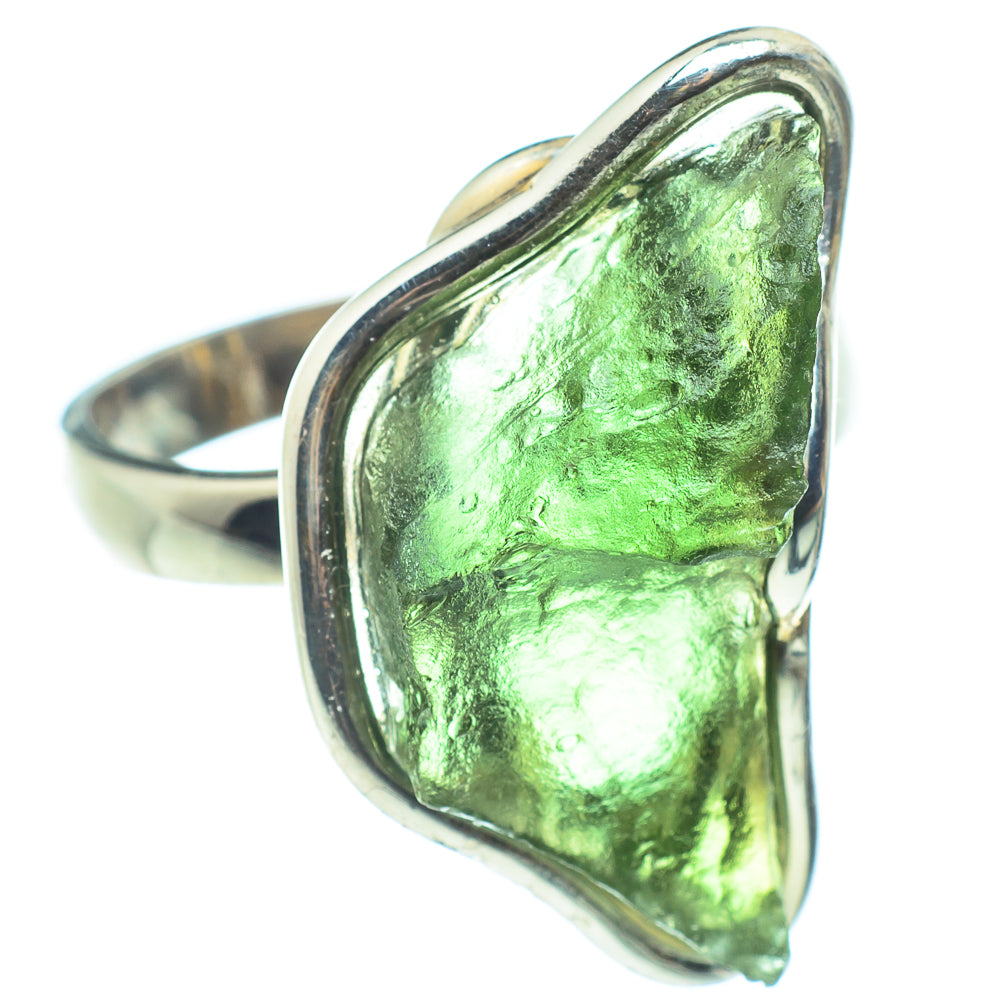 Czech Moldavite Rings handcrafted by Anasilvercos - RING58123