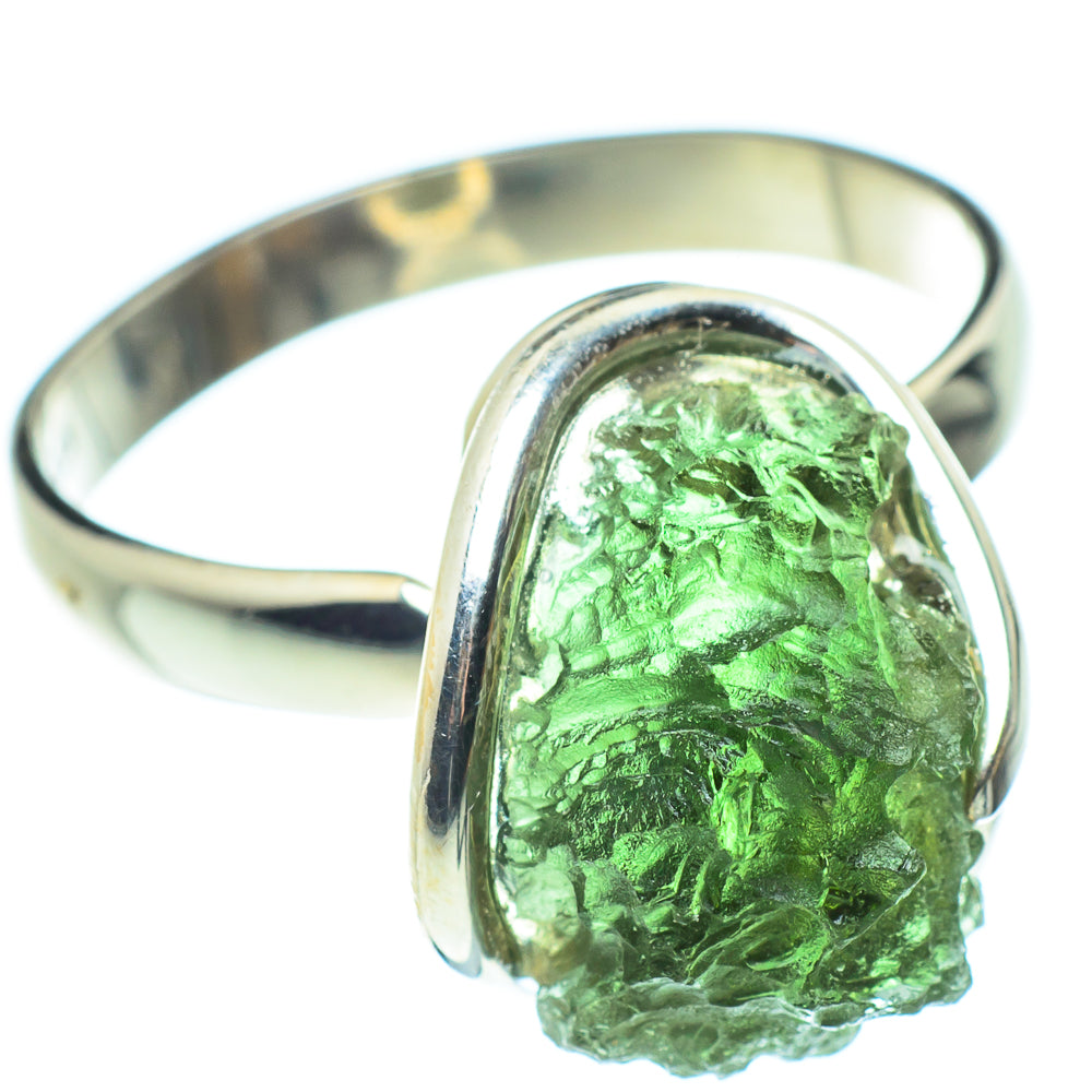 Czech Moldavite Rings handcrafted by Anasilvercos - RING58124