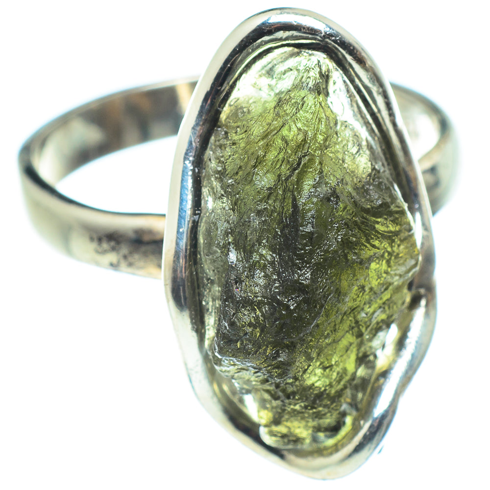 Czech Moldavite Rings handcrafted by Anasilvercos - RING58126