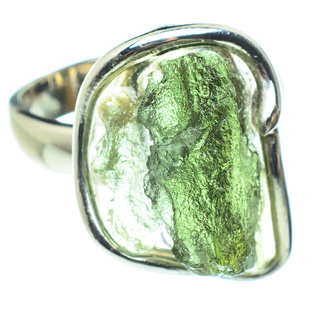 Czech Moldavite Rings handcrafted by Anasilvercos - RING58128