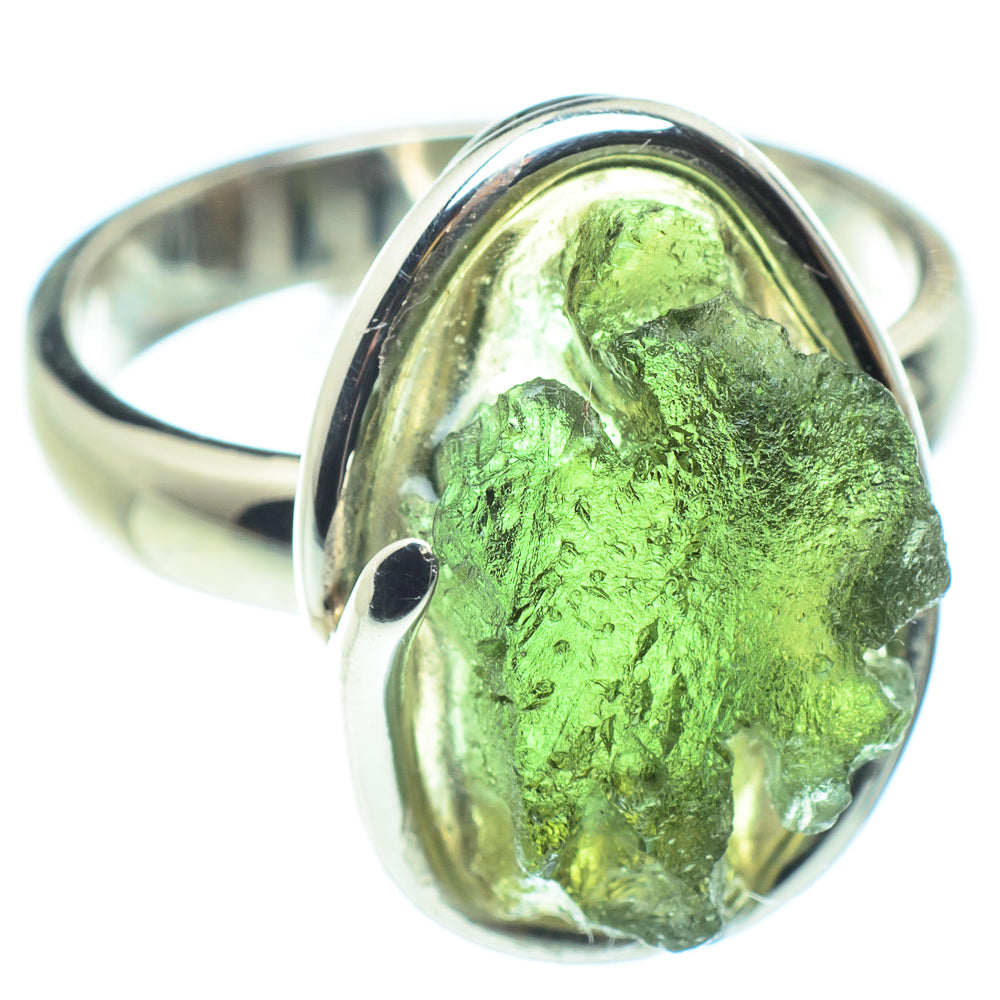 Czech Moldavite Rings handcrafted by Anasilvercos - RING58131