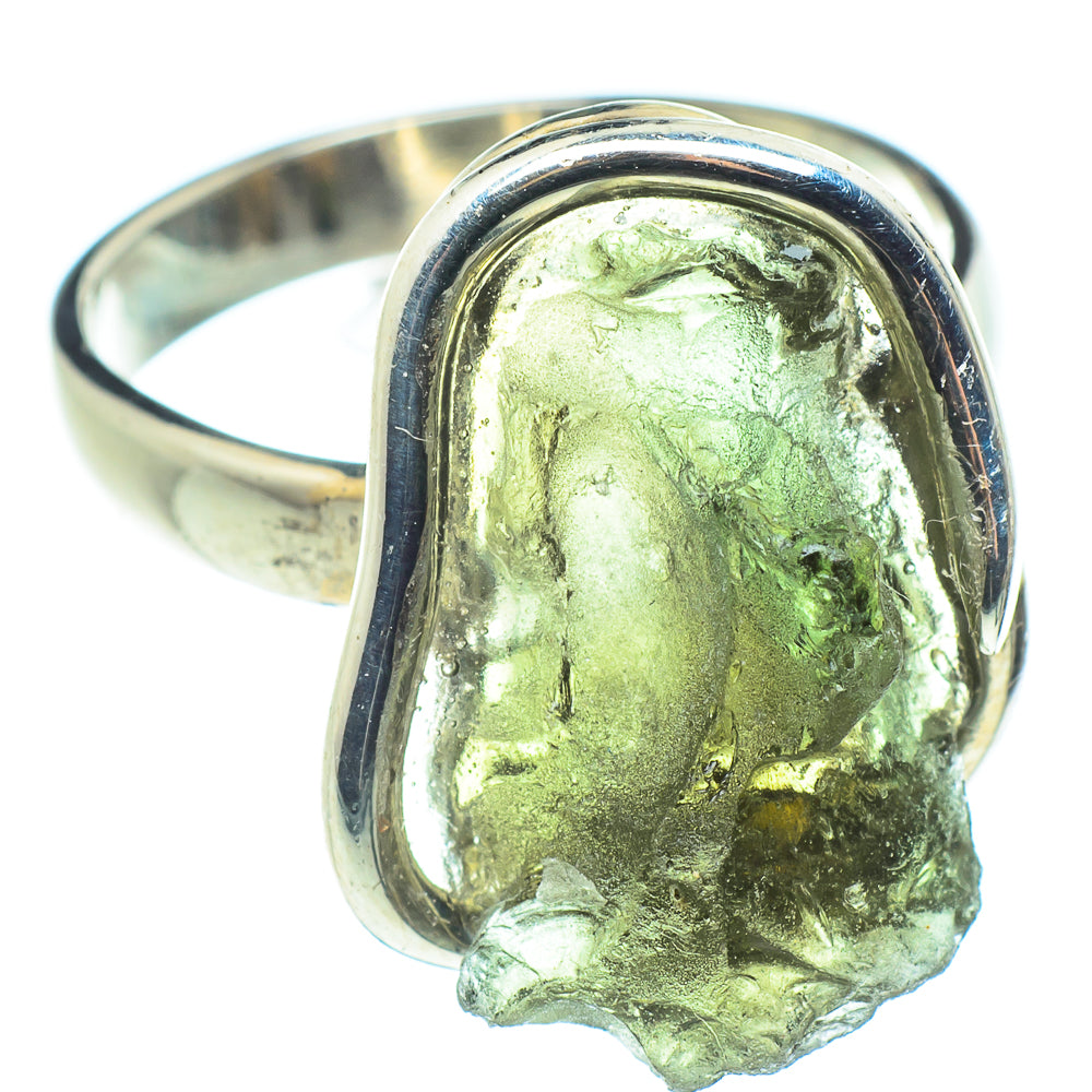 Czech Moldavite Rings handcrafted by Anasilvercos - RING58132