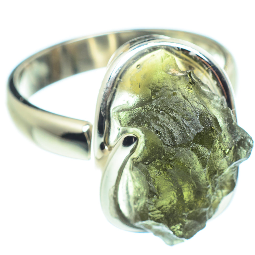 Czech Moldavite Rings handcrafted by Anasilvercos - RING58133
