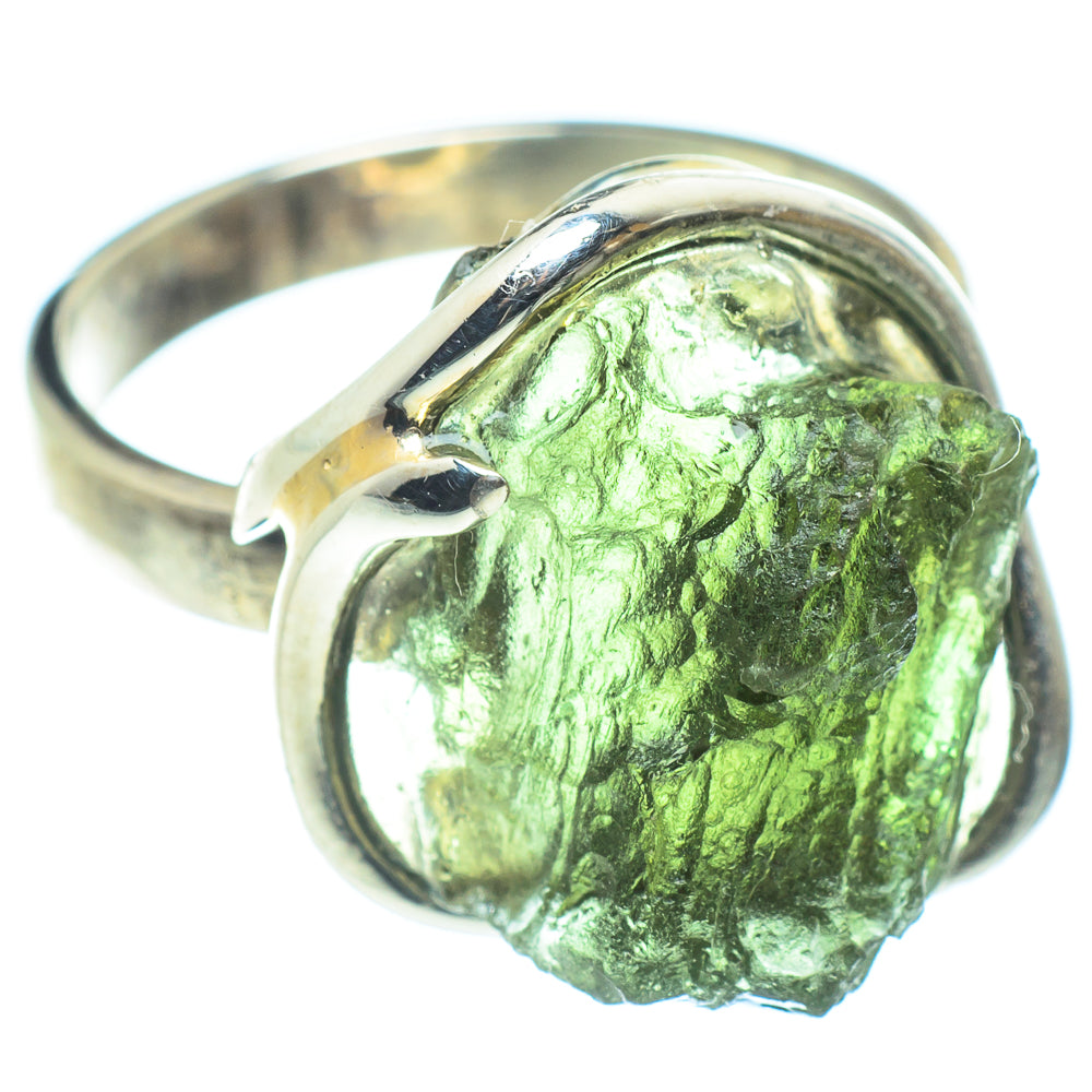 Czech Moldavite Rings handcrafted by Anasilvercos - RING58134
