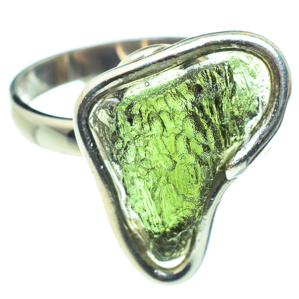 Czech Moldavite Rings handcrafted by Anasilvercos - RING58136
