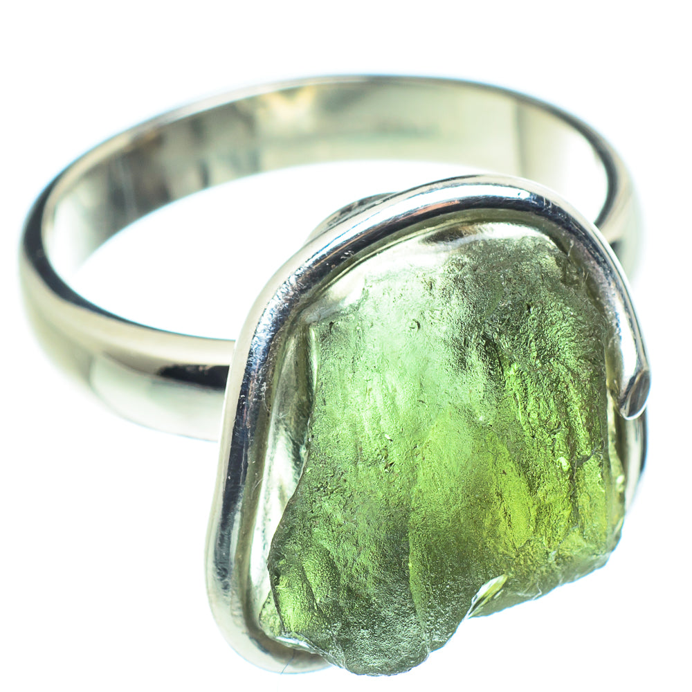 Czech Moldavite Rings handcrafted by Anasilvercos - RING58140