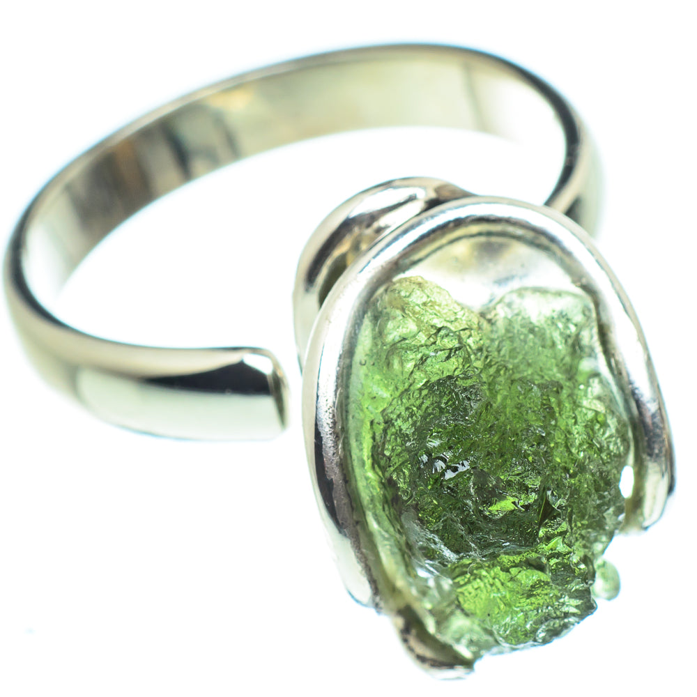 Czech Moldavite Rings handcrafted by Anasilvercos - RING58143
