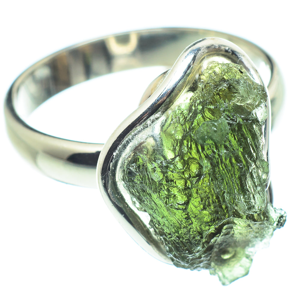 Czech Moldavite Rings handcrafted by Anasilvercos - RING58145