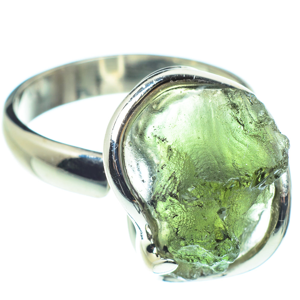 Czech Moldavite Rings handcrafted by Anasilvercos - RING58147