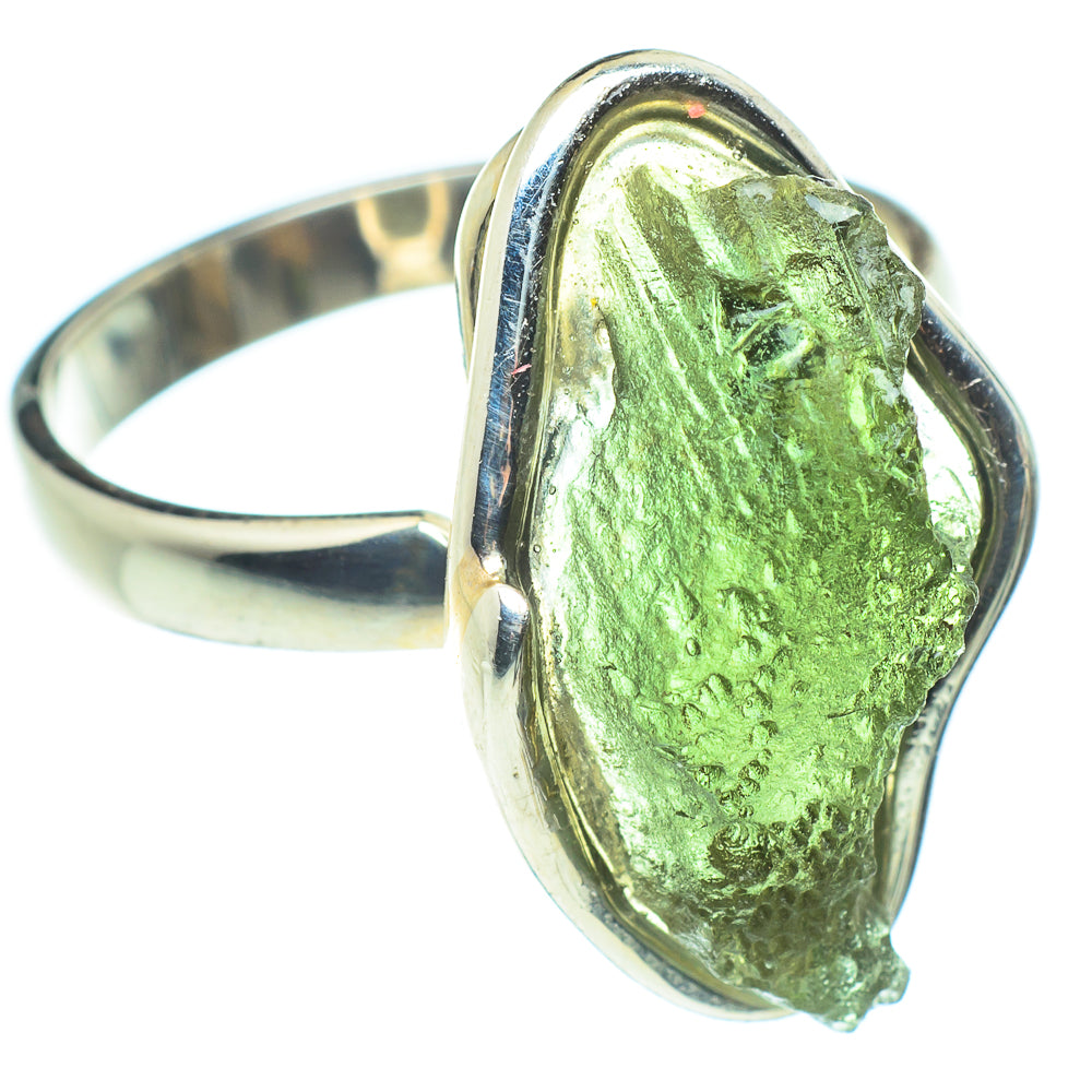 Czech Moldavite Rings handcrafted by Anasilvercos - RING58148