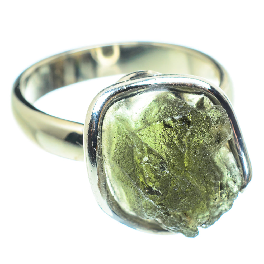 Czech Moldavite Rings handcrafted by Anasilvercos - RING58149