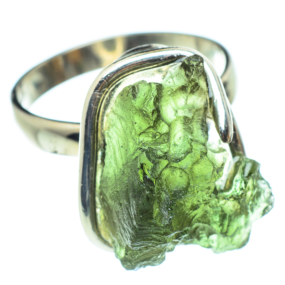 Czech Moldavite Rings handcrafted by Anasilvercos - RING58151