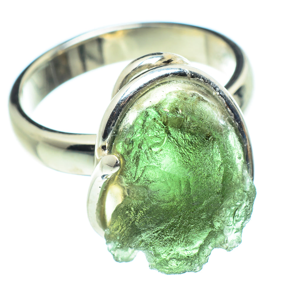 Czech Moldavite Rings handcrafted by Anasilvercos - RING58152