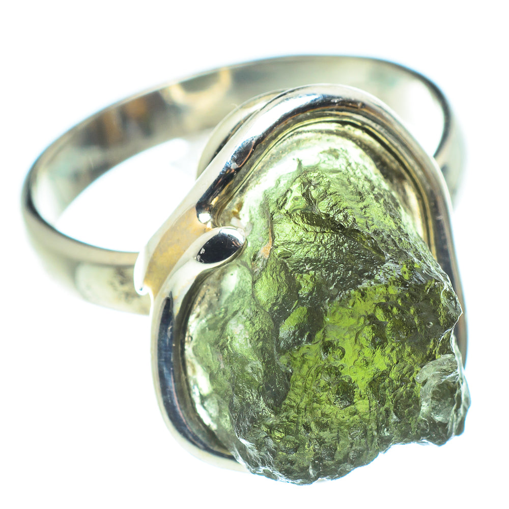 Czech Moldavite Rings handcrafted by Anasilvercos - RING58154