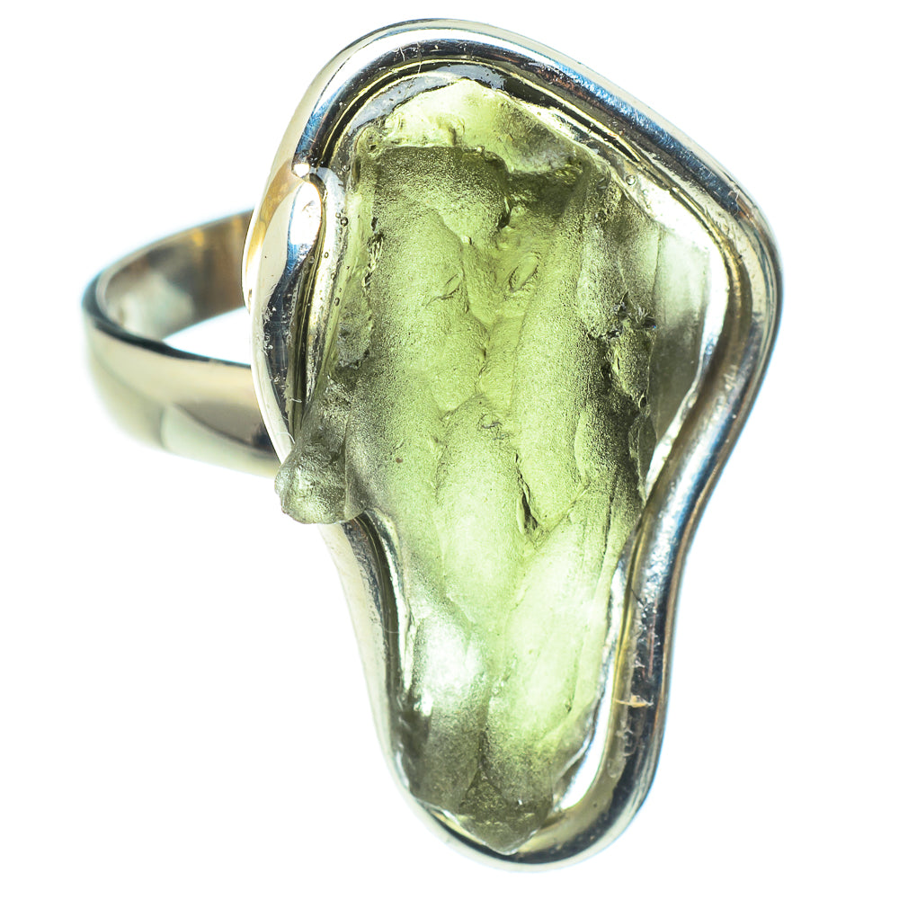 Czech Moldavite Rings handcrafted by Anasilvercos - RING58155