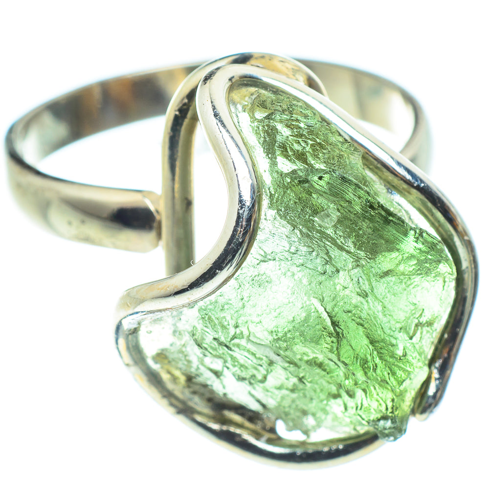 Czech Moldavite Rings handcrafted by Anasilvercos - RING58156