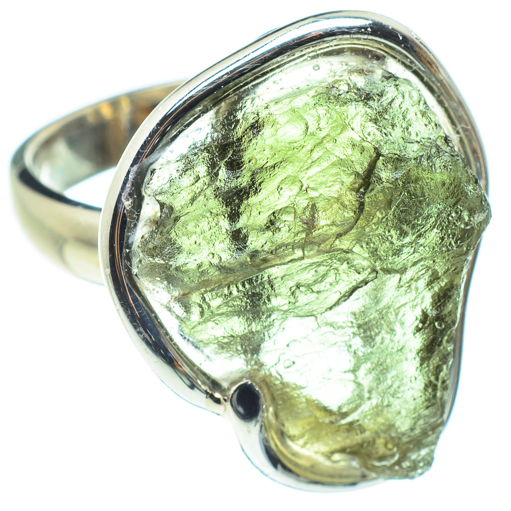 Czech Moldavite Rings handcrafted by Anasilvercos - RING58159