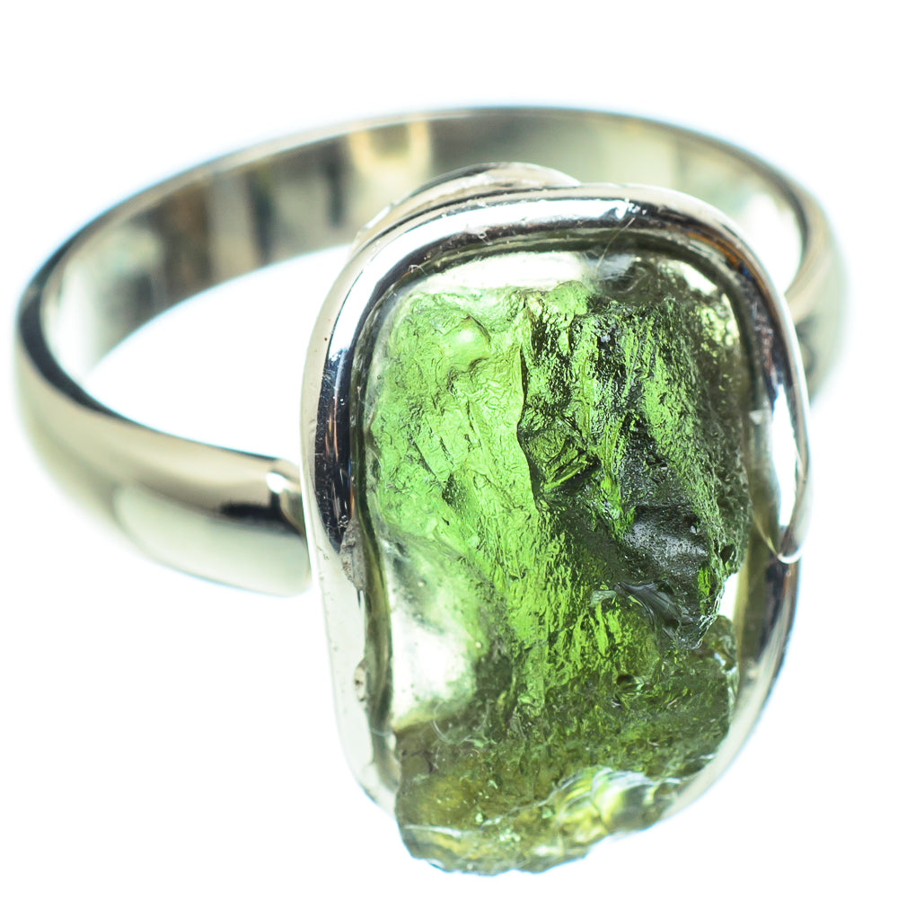 Czech Moldavite Rings handcrafted by Anasilvercos - RING58161