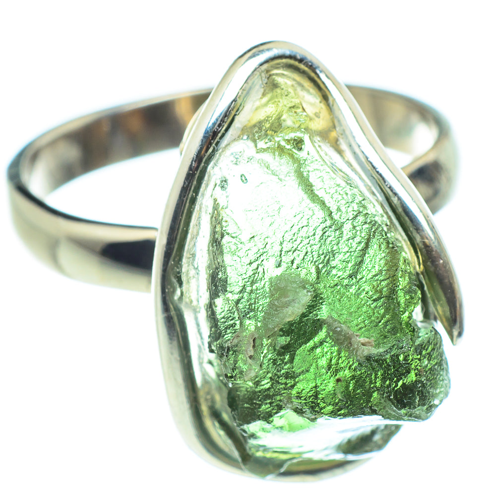 Czech Moldavite Rings handcrafted by Anasilvercos - RING58162