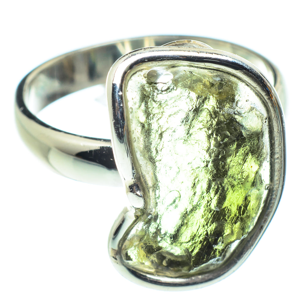 Czech Moldavite Rings handcrafted by Anasilvercos - RING58165