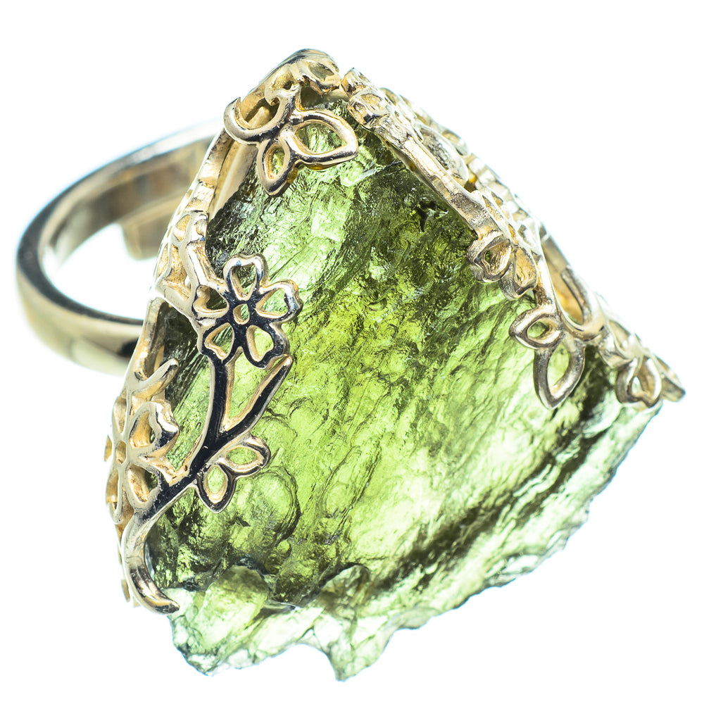 Czech Moldavite Rings handcrafted by Anasilvercos - RING58166