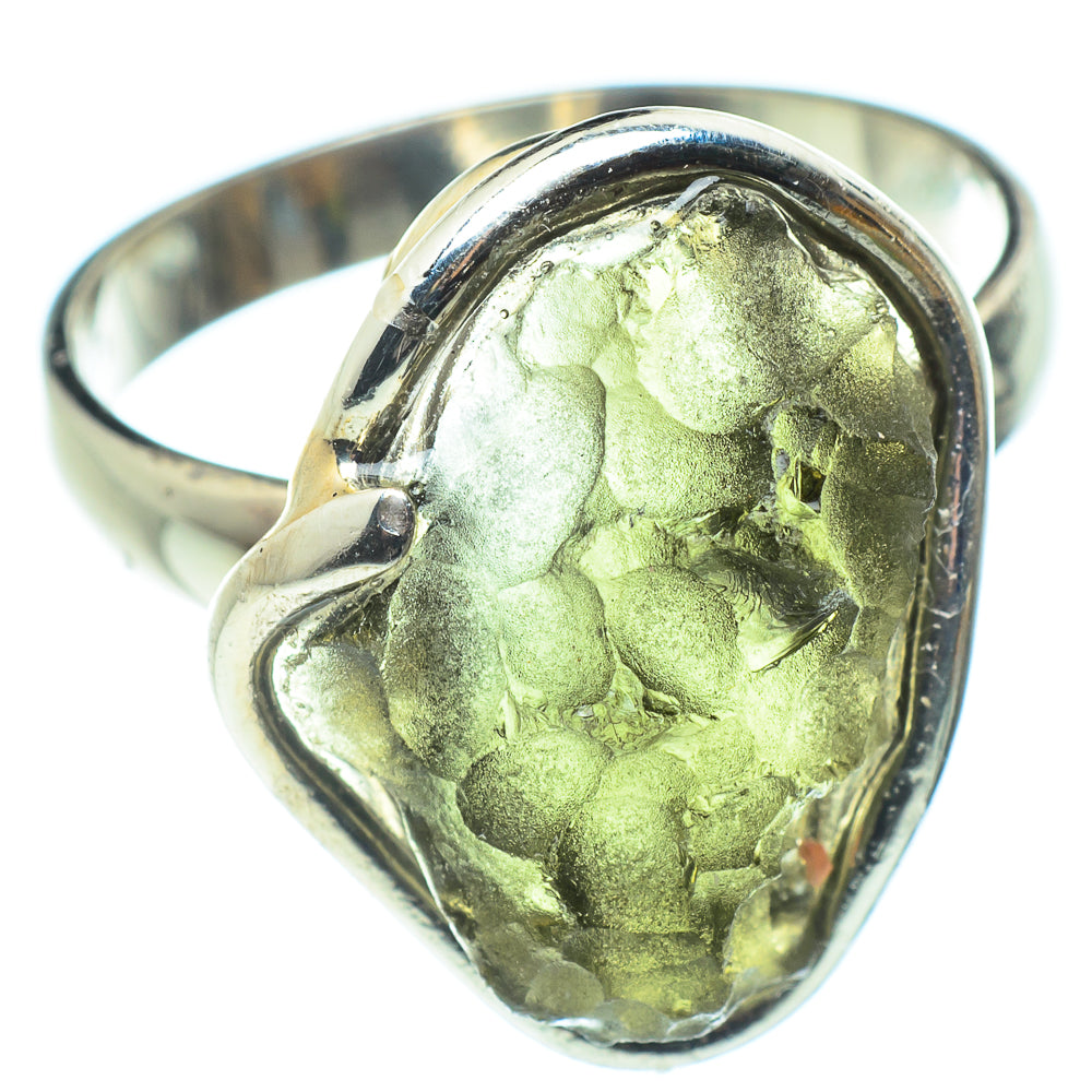 Czech Moldavite Rings handcrafted by Anasilvercos - RING58169