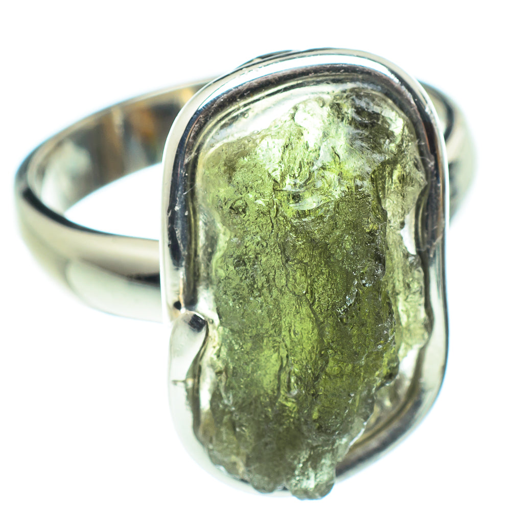 Czech Moldavite Rings handcrafted by Anasilvercos - RING58170