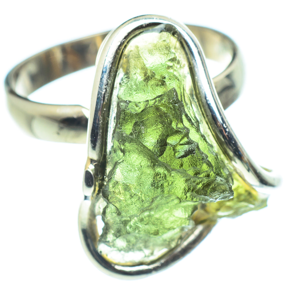 Czech Moldavite Rings handcrafted by Anasilvercos - RING58174