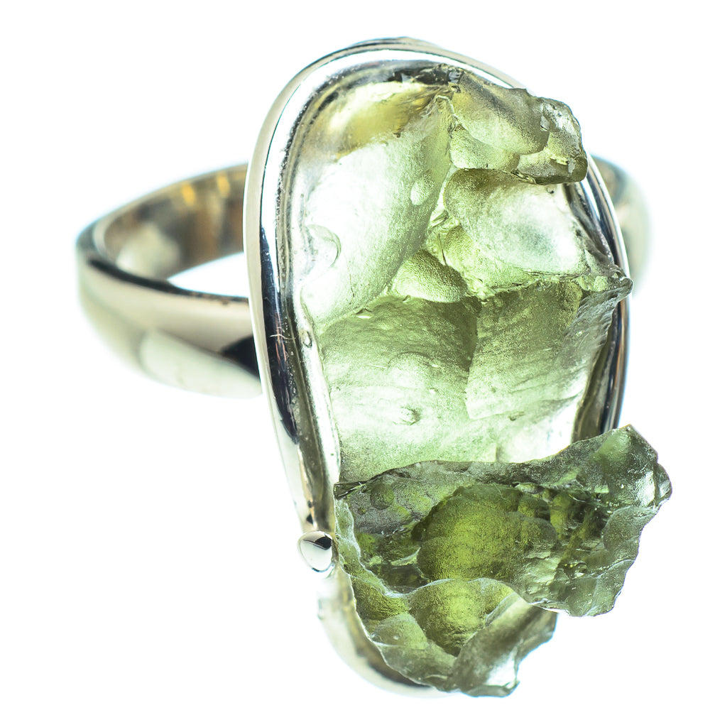 Czech Moldavite Rings handcrafted by Anasilvercos - RING58175